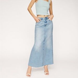 Kass Maxi Denim Skirt - Size 26